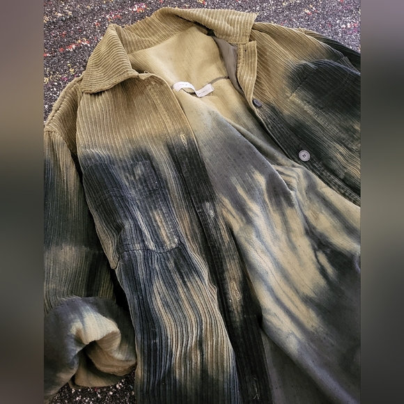 Raquel Allegra tie dye gradient corduroy jacket, sz 0 / S - Picture 2 of 4